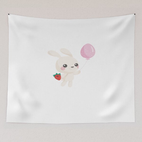 Item preview, Strawberry Bunny Balloon  designed and sold by camelia khaled.