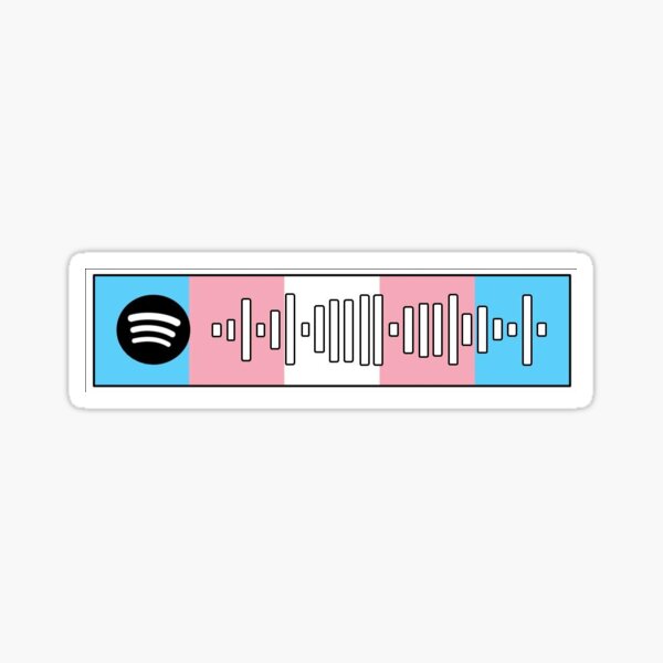 this is home trans spotify design Sticker