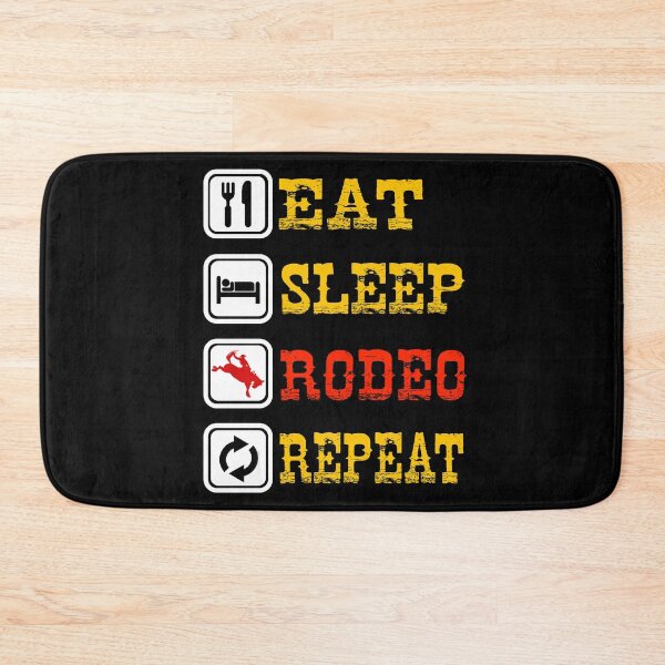 Item preview, Eat Sleep Rodeo Repeat designed and sold by Gold Wings Tees.