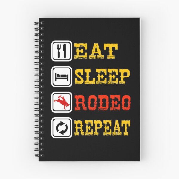 Item preview, Eat Sleep Rodeo Repeat designed and sold by Gold Wings Tees.