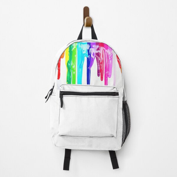 Rainbow Drip Design Backpack
