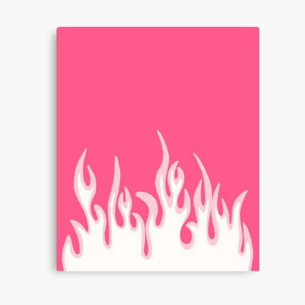 Flammen In Pink Und Lila Leinwanddruck Von Kelseylovelle Redbubble