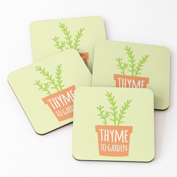 Item preview, Funny Gardening Pun Thyme To Garden designed and sold by oddmatter.