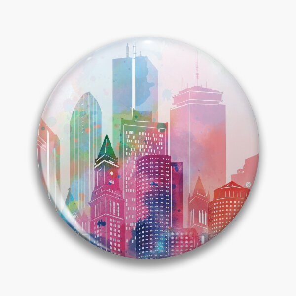 Item preview, boston skyline designed and sold by BekimART2.