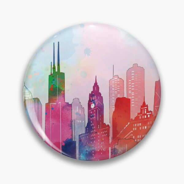 Item preview, chicago skyline designed and sold by BekimART2.