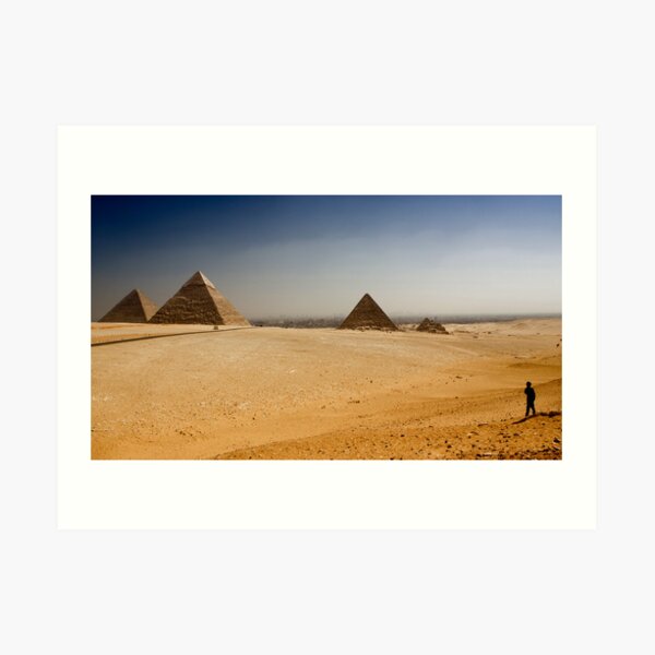 Gizah Pyramids Art Print
