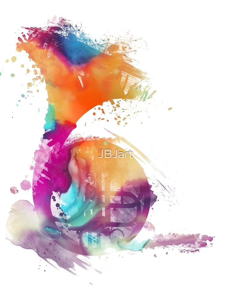 French horn colored musical instruments by JBJart