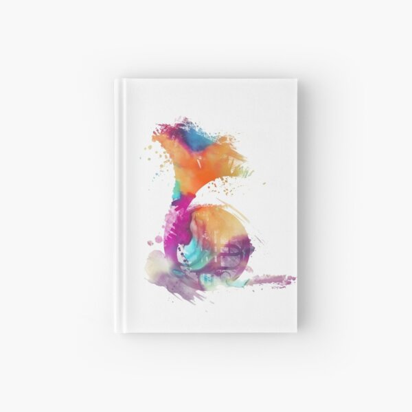French horn colored musical instruments Hardcover Journal