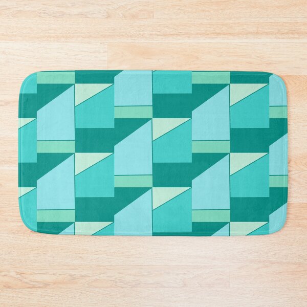 Item preview, Green geometric abstract designed and sold by Abstractlara.