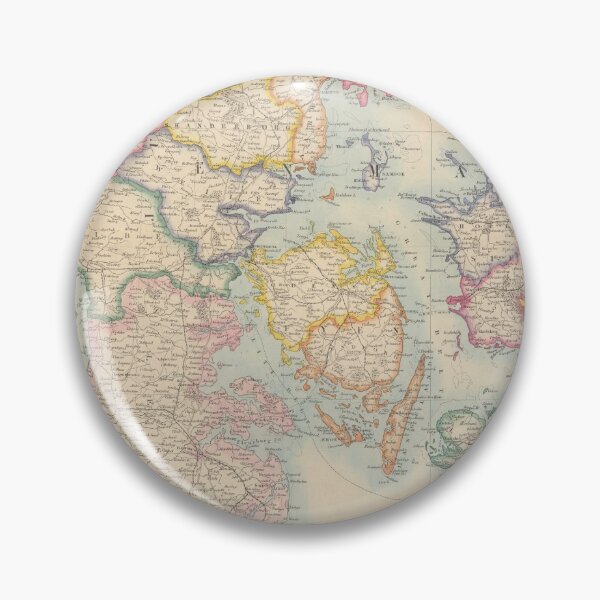 Item preview, Vintage Map of Denmark & Iceland (1884) designed and sold by BravuraMedia.