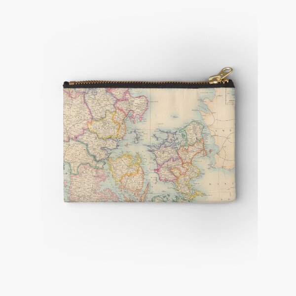 Item preview, Vintage Map of Denmark & Iceland (1884) designed and sold by BravuraMedia.