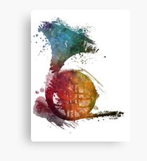French horn watercolor Canvas Print