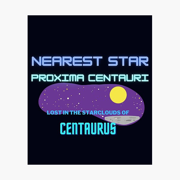 Item preview, The Nearest Star, Proxima Centauri. designed and sold by Geomoon.