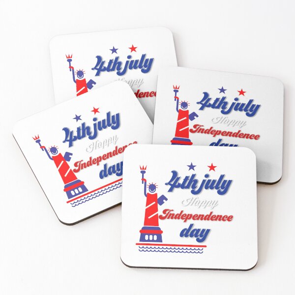 Item preview, 4TH JULY HAPPY INDEPENDENCE DAY T-SHIRT designed and sold by Hussain Shirts.