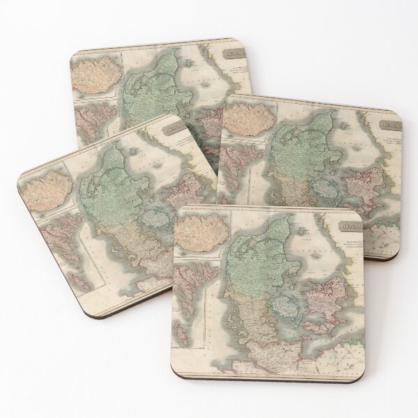Item preview, Vintage Map of Denmark & Iceland (1817) designed and sold by BravuraMedia.