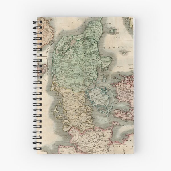 Item preview, Vintage Map of Denmark & Iceland (1817) designed and sold by BravuraMedia.