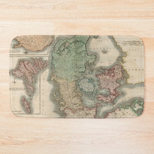 Item preview, Vintage Map of Denmark & Iceland (1817) designed and sold by BravuraMedia.