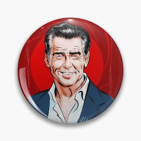 Item preview, Pierce Brosnan - An illustration by Paul Cemmick designed and sold by TIGERDAVER.