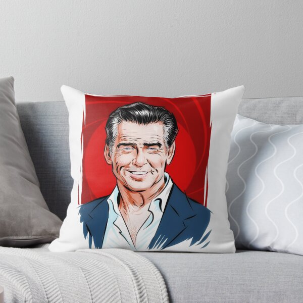Item preview, Pierce Brosnan - An illustration by Paul Cemmick designed and sold by TIGERDAVER.
