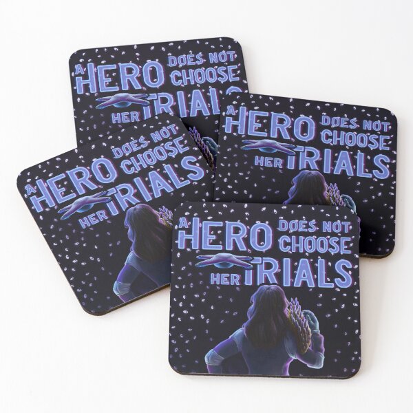 Item preview, A Hero Does Not Choose Her Trials - Quote version designed and sold by worteltje7.