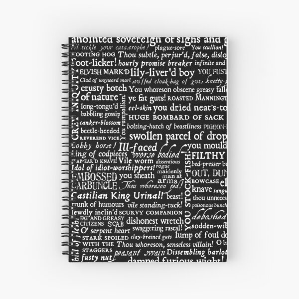 Item preview, Shakespeare Insults White Text Edition (by incognita) designed and sold by Styled Vintage.