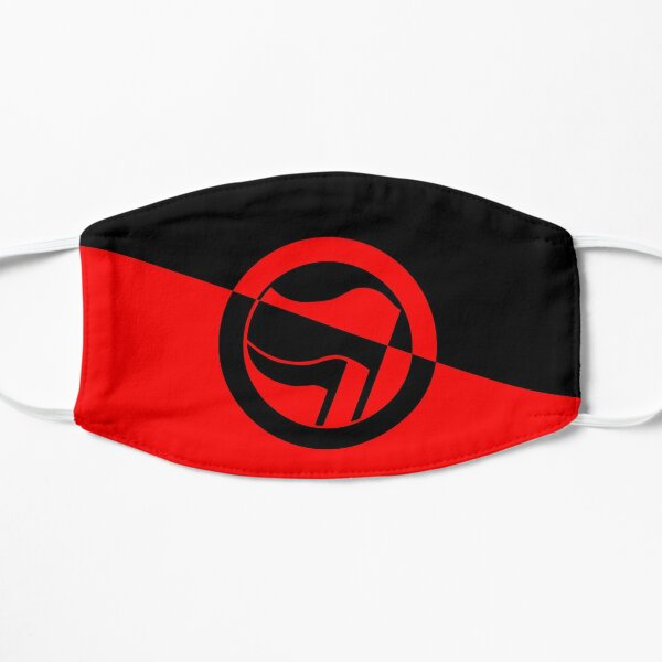ANTIFA flags Mask/ Shirt Flat Mask