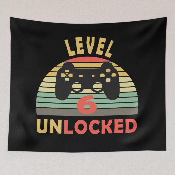 Item preview, 6th birthday gift,Level 6 unlocked designed and sold by Mirnamar.