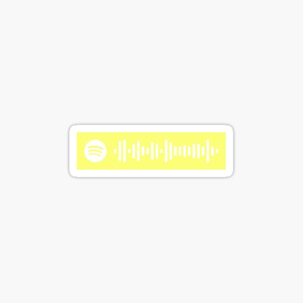 Electric Love By Borns Spotify Code Sticker By Giannaxsticker Redbubble - electric love borns roblox id code