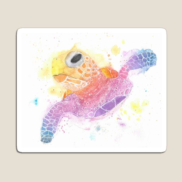 Item preview, Watercolour Turtle designed and sold by Worldofcolour.