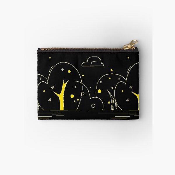 Item preview, Black and Yellow Midnight in The Forest Outline designed and sold by FortuneTee.