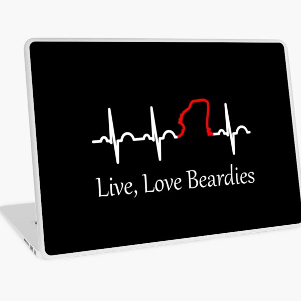 Live, Love Beardies Laptop Skin