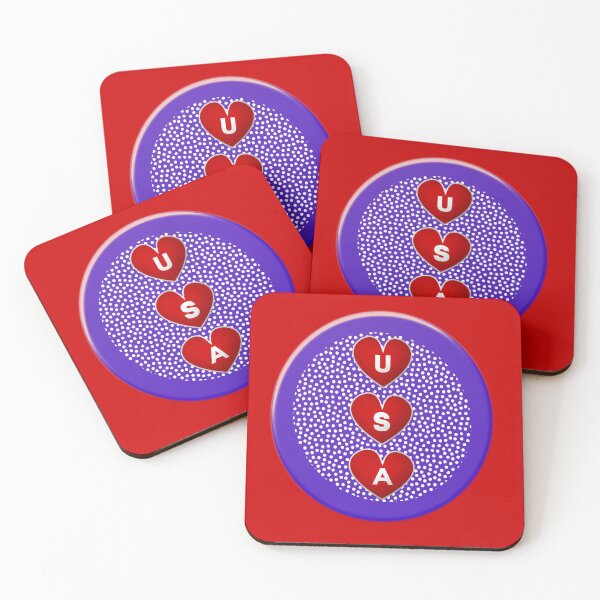 Item preview, USA festive hearts designed and sold by shopbitstockgp.
