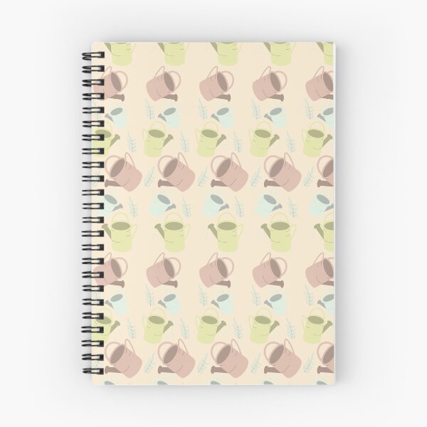 Item preview, watering cans on tan designed and sold by ArtsyEmma2.