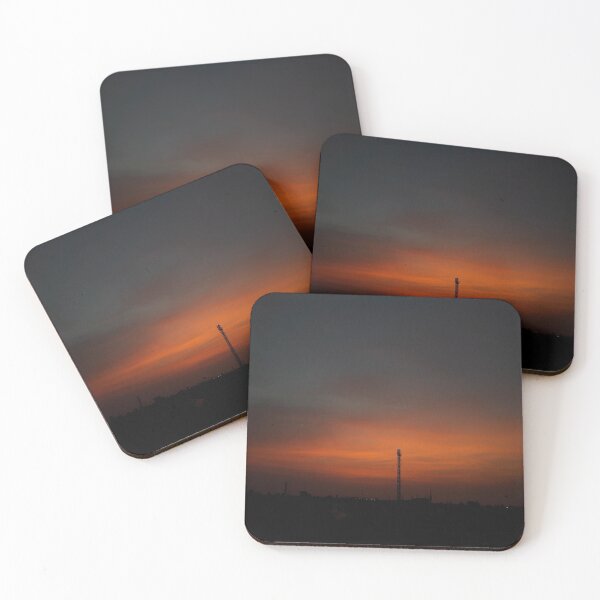 Item preview, Way past sunset - deep red twilight designed and sold by PrakritiPrints.
