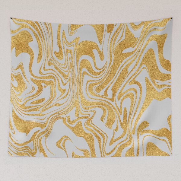 Item preview, Liquid Gold Swirls on Grey designed and sold by WisdomInspired.