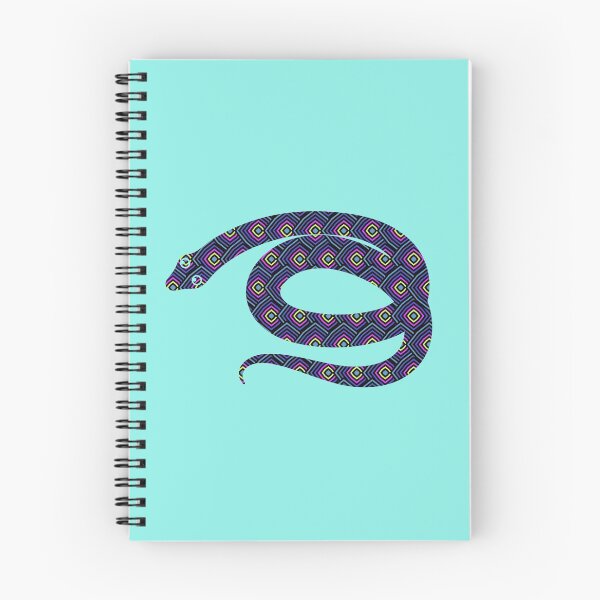 Item preview, Blue retro pattern snake designed and sold by Carrie_Anne_Designs.