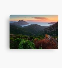 Girolata Dusk Canvas Print