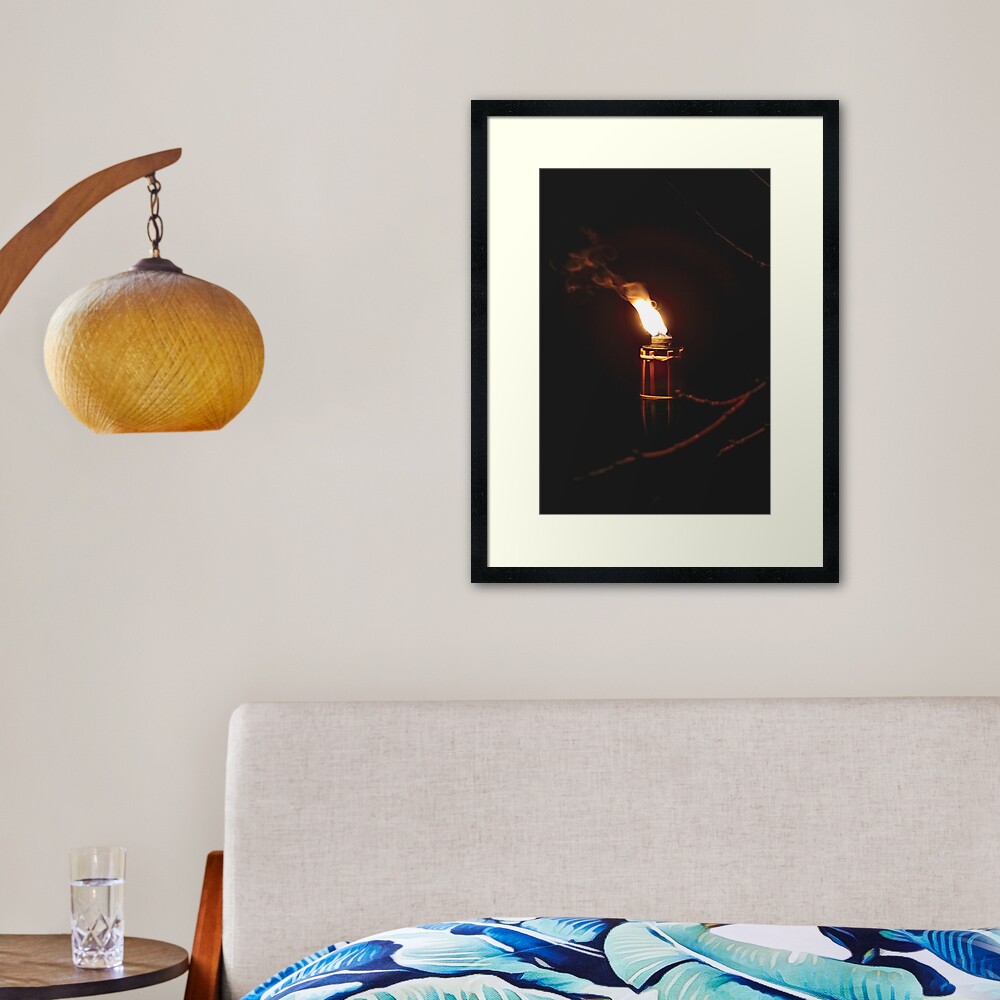 Flame Framed Art Print