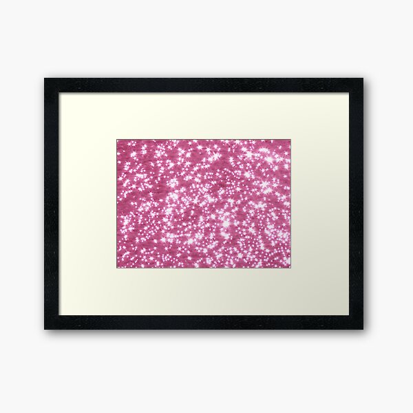 pink constellations Framed Art Print