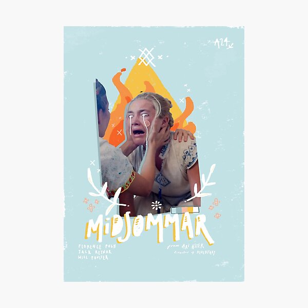 Item preview, Ari Aster MIDSOMMAR alternate movie poster // Florence Pugh film designed and sold by TheSamStudio.