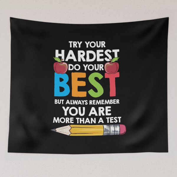 Item preview, Try Your Hardest Do Your Best For A Teacher graphic designed and sold by AYDreamers.