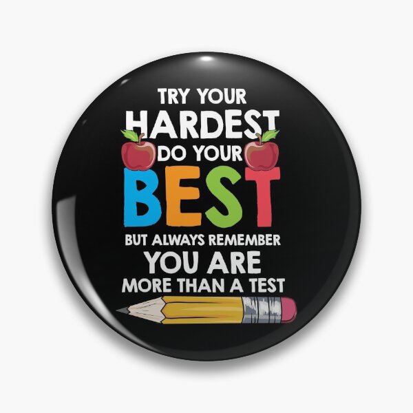 Item preview, Try Your Hardest Do Your Best For A Teacher graphic designed and sold by AYDreamers.