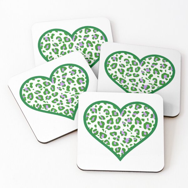 Item preview, Genderqueer Pride Leopard Print Heart designed and sold by Bumblefuzzies.
