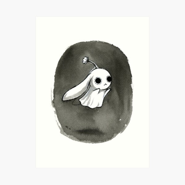 Ghost Bunny Art Print