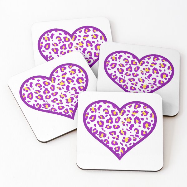 Item preview, Intersex Pride Leopard Print Heart designed and sold by Bumblefuzzies.