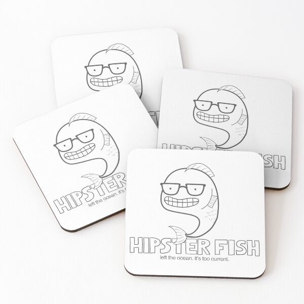 Item preview, Hipster Fish designed and sold by cheezup.