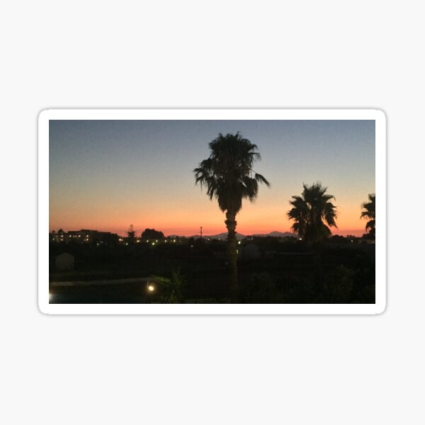 Sunset in Greece Sticker