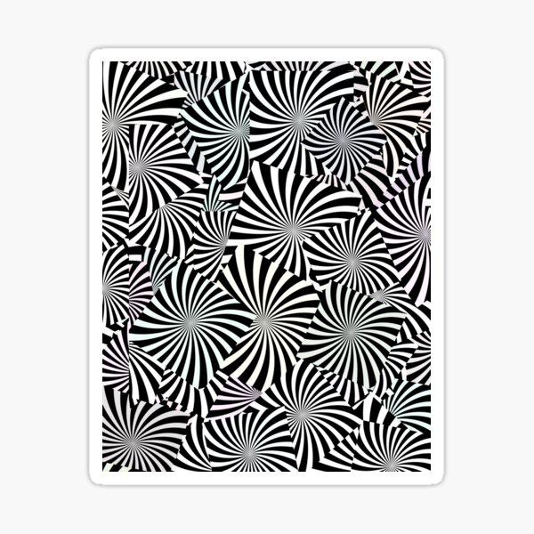 3D Curved Lined Pattern Sticker
