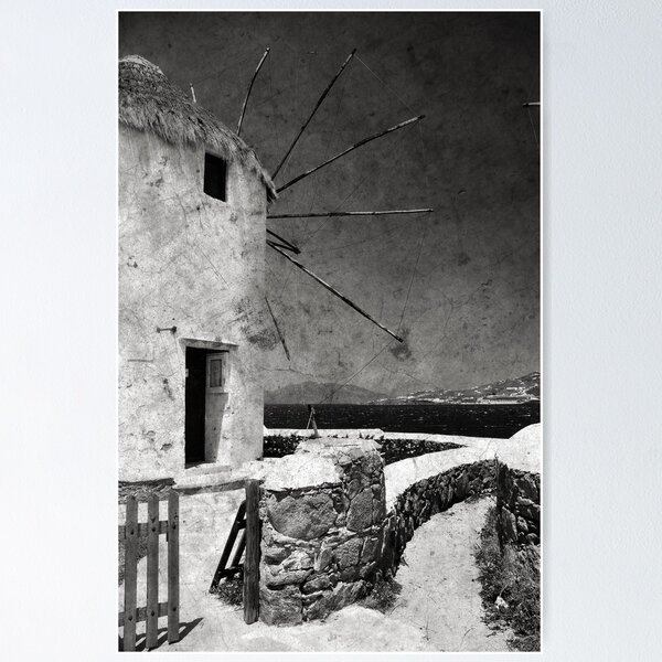 Item preview, The windmills of Mykonos 3 designed and sold by Laura Melis Photography.