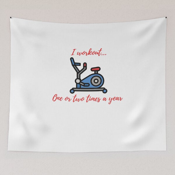 Item preview, I workout...one or two times a year designed and sold by DrakeDuck.